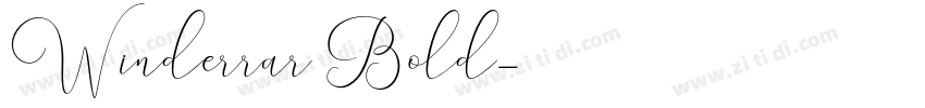 Winderrar Bold字体转换